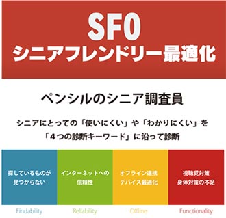 シニア対応サイト診断サービス(SFO)の提供